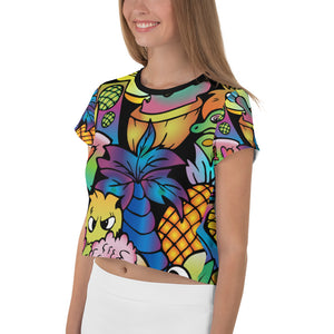 Fun Time - All-Over Print Crop Tee