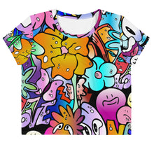 Load image into Gallery viewer, Doodle - All-Over Print Crop Tee

