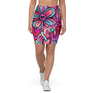 Blooms - Pencil Skirt