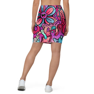 Blooms - Pencil Skirt