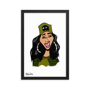 Hip Hop Girl - Framed poster