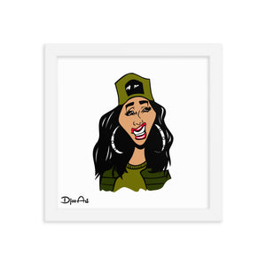 Hip Hop Girl - Framed poster