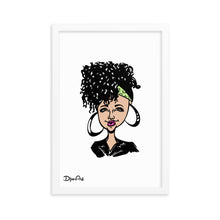 Load image into Gallery viewer, Curly Girl - Framed poster
