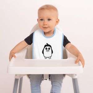 Baby Pinguin - Embroidered Baby Bib