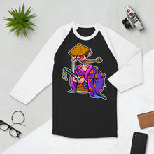 Load image into Gallery viewer, Samurai - 3/4 sleeve raglan shirt
