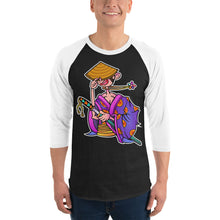 Load image into Gallery viewer, Samurai - 3/4 sleeve raglan shirt
