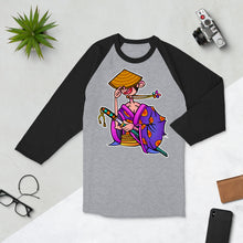 Load image into Gallery viewer, Samurai - 3/4 sleeve raglan shirt
