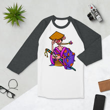 Load image into Gallery viewer, Samurai - 3/4 sleeve raglan shirt
