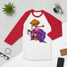 Load image into Gallery viewer, Samurai - 3/4 sleeve raglan shirt
